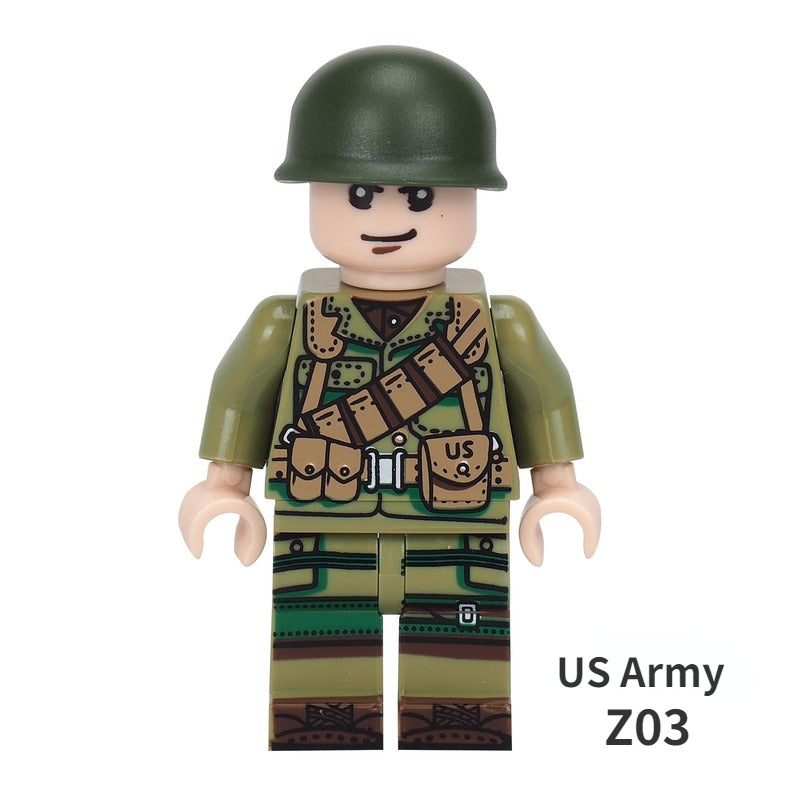 Z03-Z08 Military minifigures – Joy Bricks Z03-Z08 Military minifigures – Joy Bricks