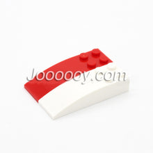 10pcs 6*2 Slope Curved MOC Bricks 44126