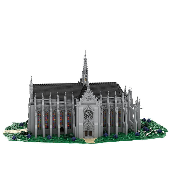 (Gobricks version) 800pcs+ MOC Saint Remy's Cathedral in Reims, France ...