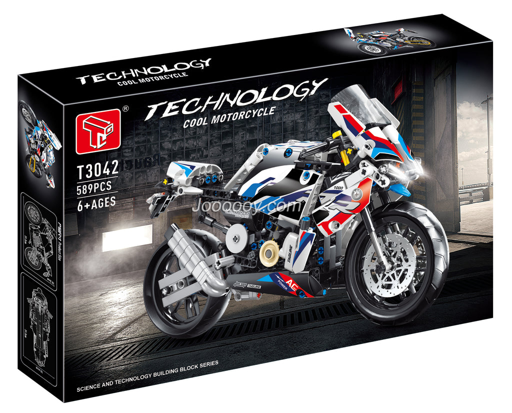 589+pcs T3042 Technology Cool Motorcycle