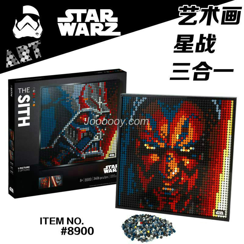 3406PCS Mosaic Portrait：Star Wars Sith