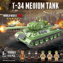 1113pcs  QuanGuan 100063 T-34 medium tank ww2 military