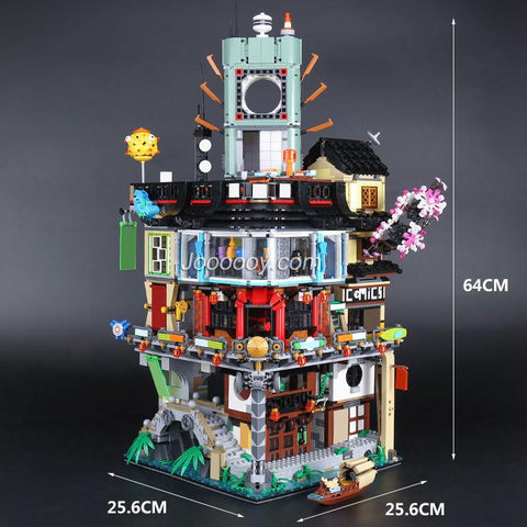4867PCS Ninjago City Building Model Compatible 70620