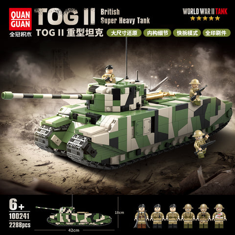 2288PCS QUANGUAN 100241 Britsh TOG II Super Heavy Tank