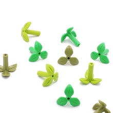 20pcs Carrot Leaves Plant Stem With 3 Leaves MOC Bricks 37695
