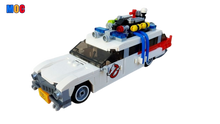 264pcs MOC-24203 Ecto-1/Ecto One Car In Minifig Scale