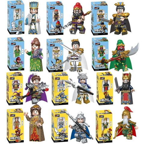 Three Kingdoms Heroes Ancient Soldier Minifigures with original box