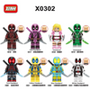 X0302 Superheroes Tron Deadpool Gwen's Minifigures