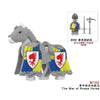 M157-162 Medieval War of the Roses War Horse Minifigures