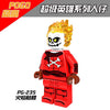 PG8065 Superhero series Shockwave Fire Skeleton Minifigures