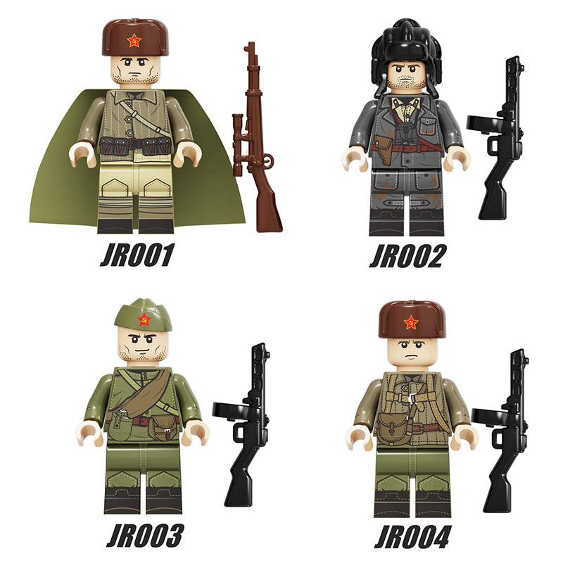 JR001-004 military minifigure