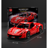 3229 pcs T5005 T5005-A Taigaole Red and yellow Ferrari 488