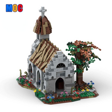 1124PCS   MOC-63955 Village Churchby McGreedy