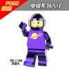 PG8091 Electroplating space series Chrome minifigures
