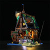 2143PCS F9011 FunWhole Medieval Pier Inn with LED