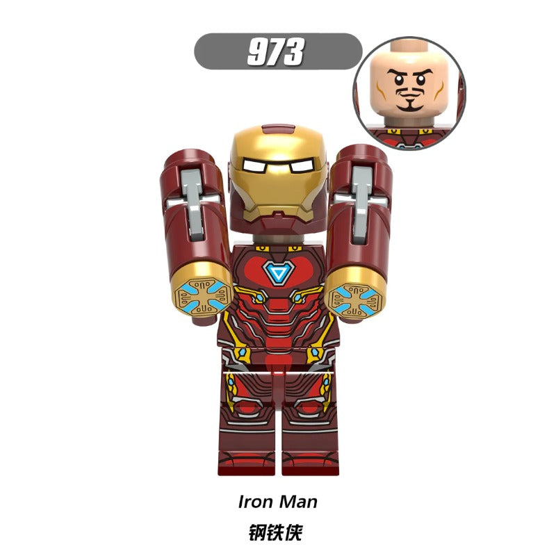 XH0221 superhero series Ghost Rider Spiderman minifigures