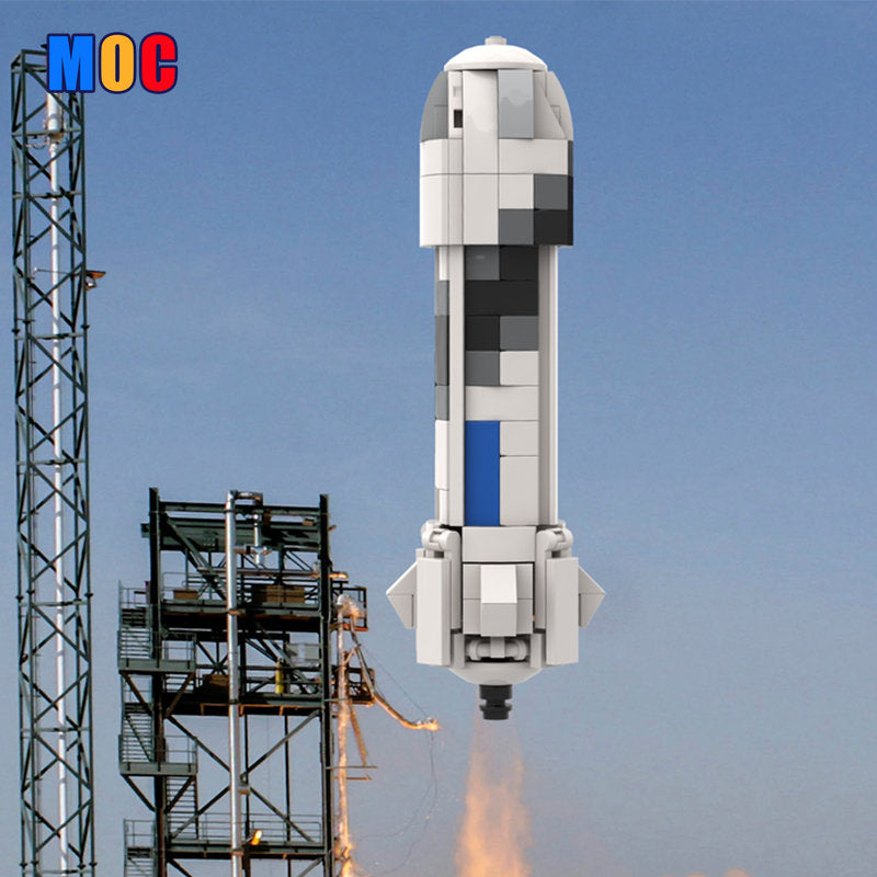 190PCS MOC-90043 Blue Origin New Shepard [1:110 scale]