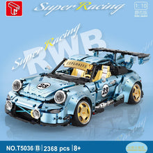 2368PCS T5036A T5036B Porsche 911 Super Racing Low Lying Refitted Sports Car （1:10）