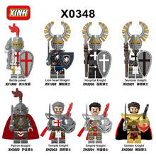 X0348 Medieval Roman Knight Series Golden Knight Minifigures