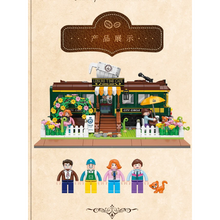1081PCS DZ6002 ZHEGAO  Train Coffee House(MINI Bricks)