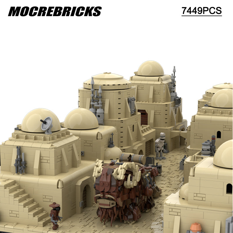 7449PCS MOC-102135 Tatooine Mos Eisley - Modular Desert City