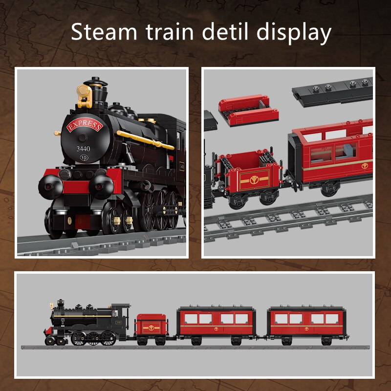 JIESTAR 59001 59002 Steam Train