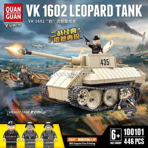 446PCS QUANGUAN 100101 VK 1602 Leopard Tank