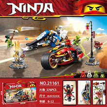 376PCS 21161 Kai's Blade Cycle & Zane's Snowmobile