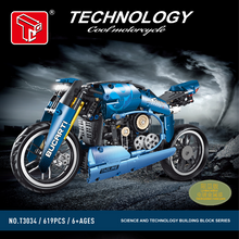 619PCS Taigaole T3034 Bugatti motorcycle
