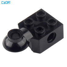 10pcs Cada 48170 Technic Brick Modified 2x2 with Pin Hole Rotation Joint Ball Half (Horizontal Top)