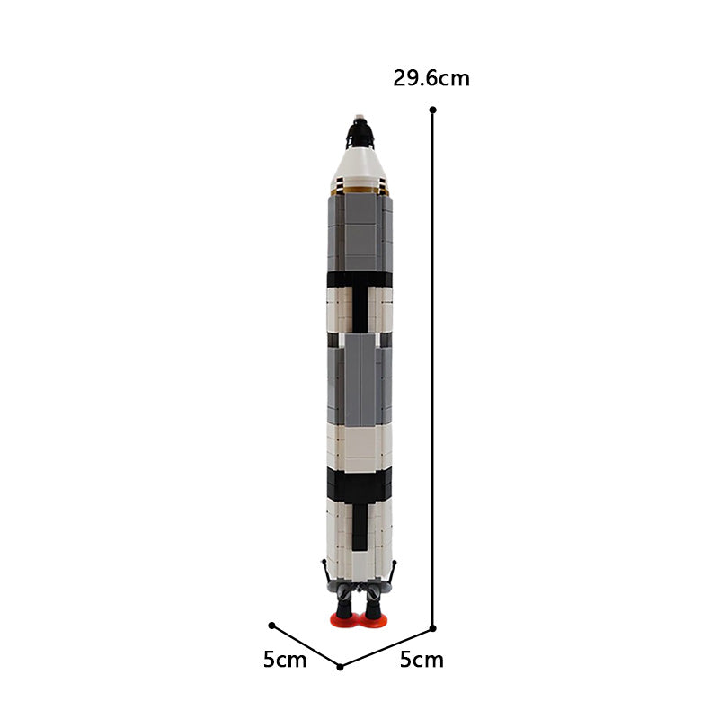 203PCS MOC-34453 Gemini Titan rocket (Saturn V scale)