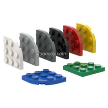 10 pcs 3*3 1/4 circle plates MOC bricks 30357