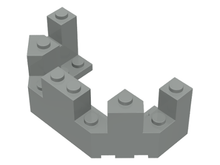 5pcs 6066 Castle Wall Brick City Wall Tower 4x8x2