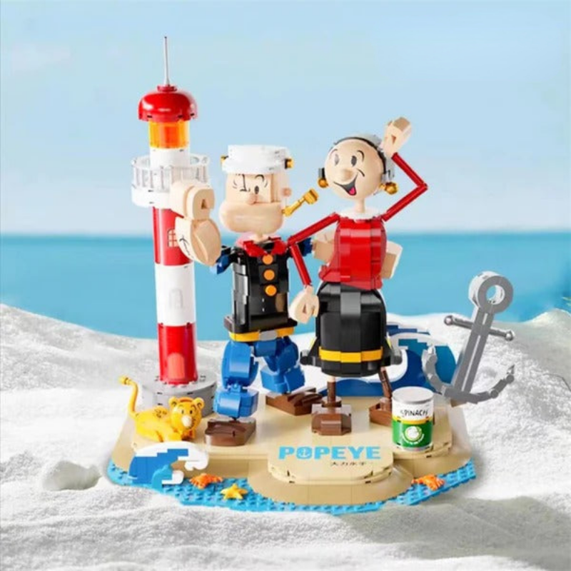 1209+PCS PANTASY 86401 Popeye Poppy And Olivia – Joy Bricks