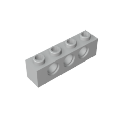 10pcs Cada 3701 Technic Brick 1x4 with Holes