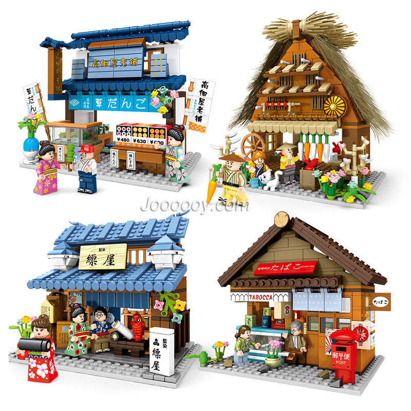 601084-601087 Japanese style street view cottage