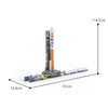 3429PCS MOC-128611 1:110 Atlas V Launchpad transporter