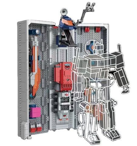 1766 Pcs 77036 Optimus Prime Truck Compartment