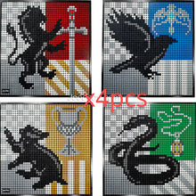 4249PCS 8902 Harry Potter Hogwarts Crests
