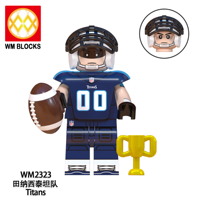 WM6135 Football Series Chicago Bears Seattle Seahawks Minifigures