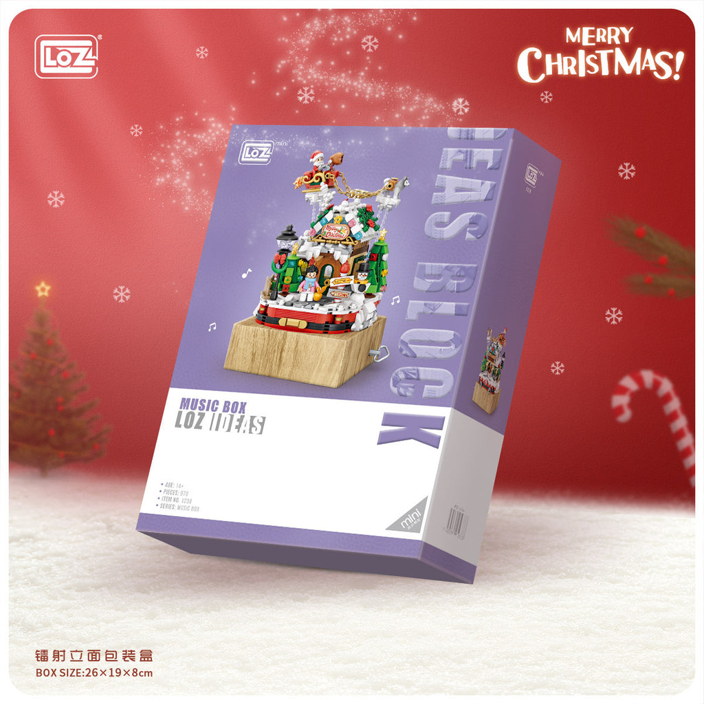 Box 1237 LOZ 1237 1238 Christmas Series Music Box – Joy Bricks