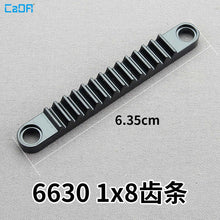 10pcs CADA 6630 Technic Gear Rack 1 x 8 with Holes