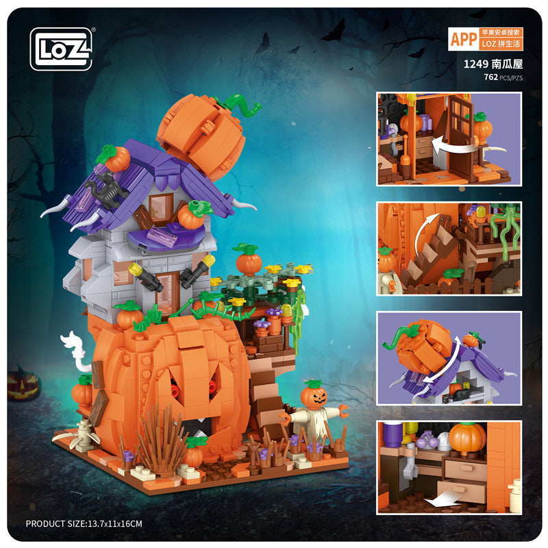 LOZ 1249 Halloween Pumpkin House – Joy Bricks