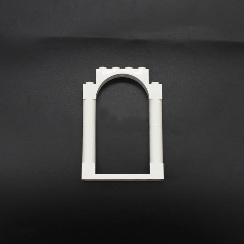 10pcs 40066 Door Frame 1x6x7 Rounded Pillars with Top Arch and Notches