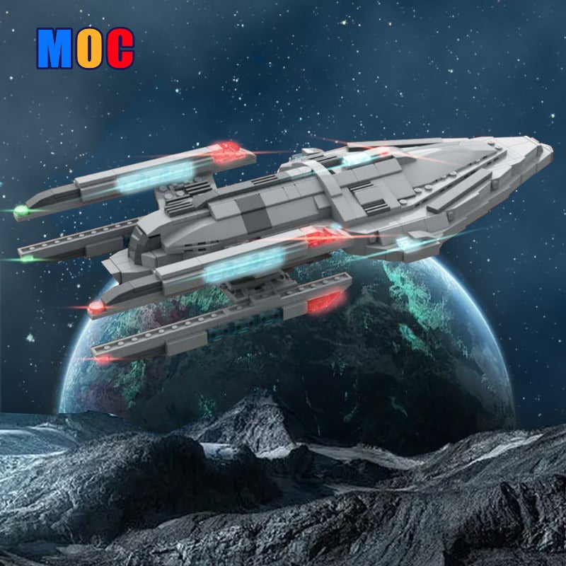 Lego Prometheus Custom (Gobricks version) 652pcs MOC-124963 USS Prometheus NX-59650 – Joy Bricks