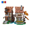 1235PCS MOC-119708 Medieval Watermill