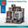 3623PCS MORK 10204 Cube Brown Modern Villa