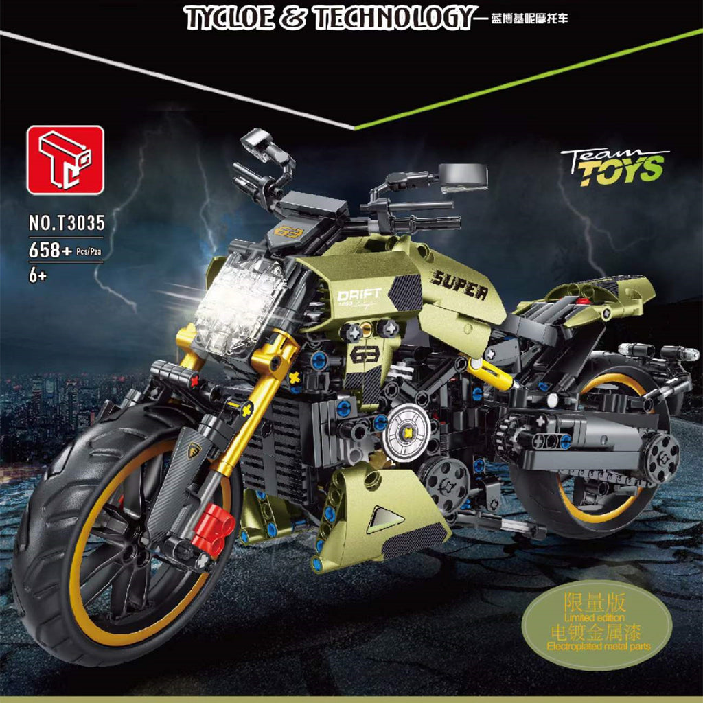 619PCS TGL T3035 Lamborghini Motorcycle