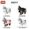 X0317 Medieval Series War Horse Mount