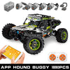 1912pcs MouldKing 18002 Green Hound Buggy Remote Control Terrain Off-Road Climbing